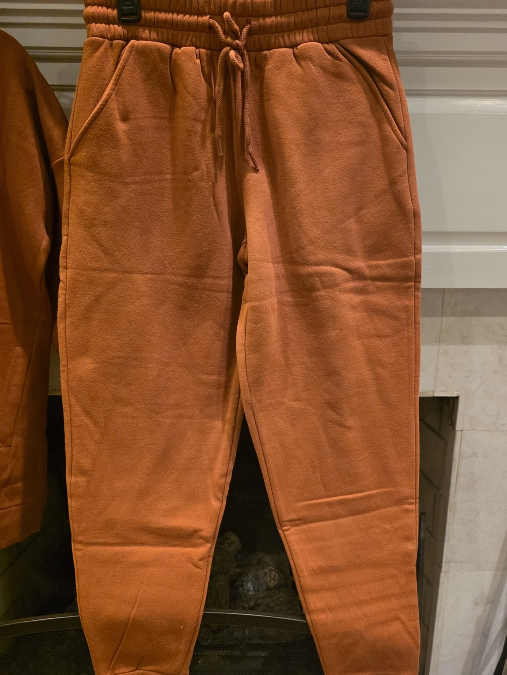 Zenana Outfitters Rust Orange Sweatshirt & Jogger Set - Picture 3 of 4